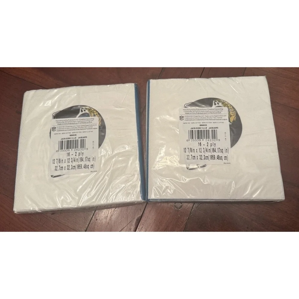 Jacksonville Jaguars 32‎ 2-Ply Paper Napkins NFL Party Supplies